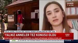 Dr. Zülal ŞAHİN'in Yalnız Annelik konulu doktora tezi HaberTürk ekranlarında yer aldı.