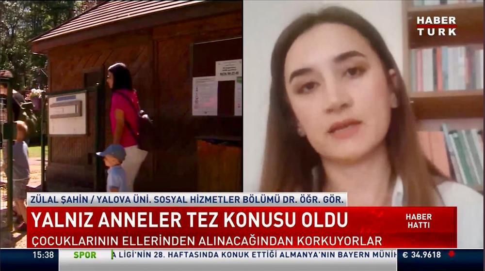 Dr. Zülal ŞAHİN'in Yalnız Annelik konulu doktora tezi HaberTürk ekranlarında yer aldı.